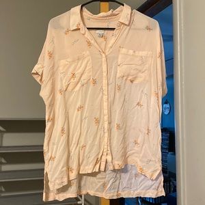 A New Day Target button up floral top.